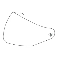 ÉCRAN EXTERNE TRANSPARENT avec STRUCTURE PINLOCK® - CASQUE FASTFLIP