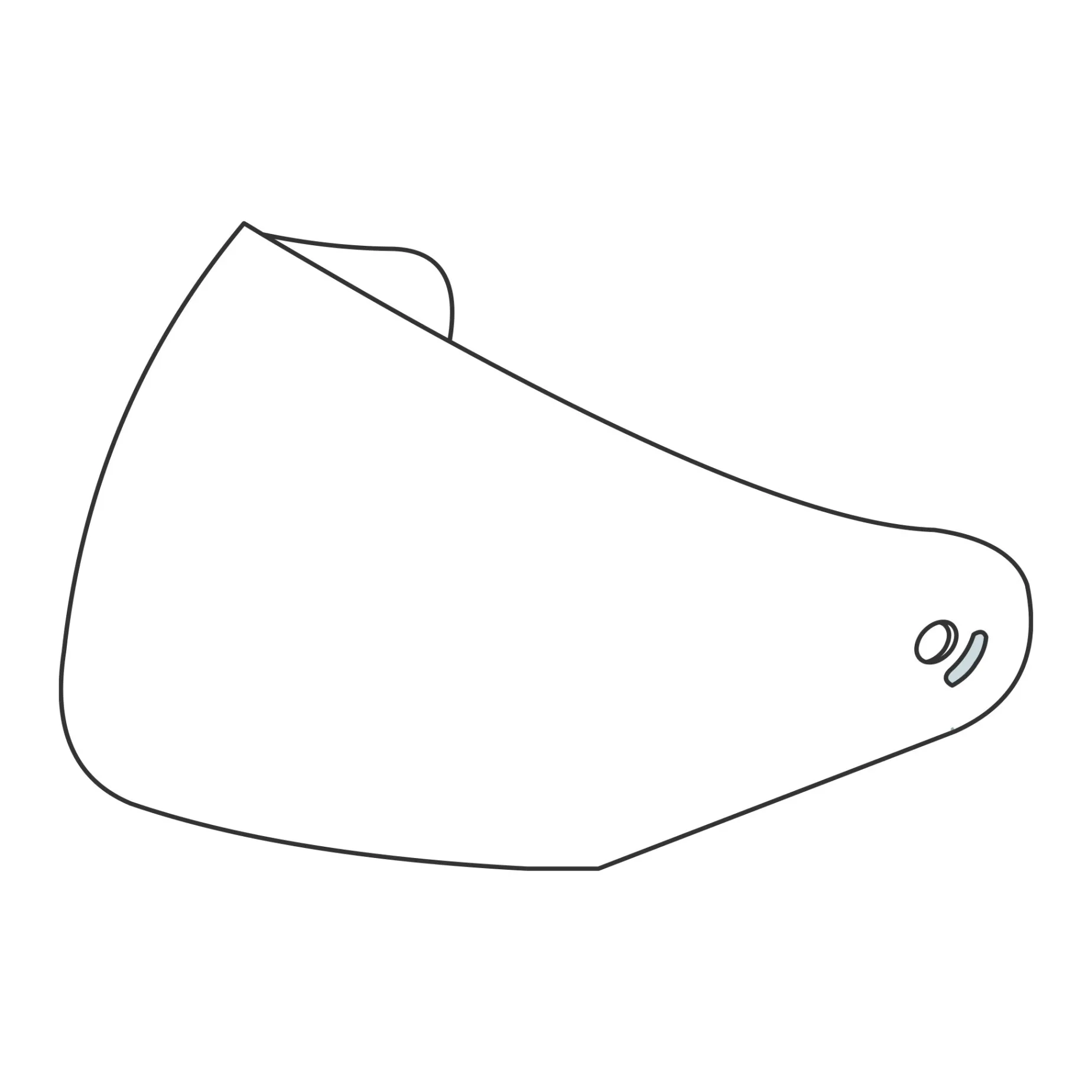 ÉCRAN EXTERNE TRANSPARENT avec STRUCTURE PINLOCK® - CASQUE FASTFLIP
