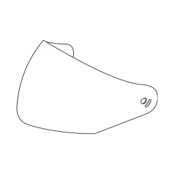 ÉCRAN EXTERNE TRANSPARENT avec STRUCTURE PINLOCK® - CASQUE HYPERLINK