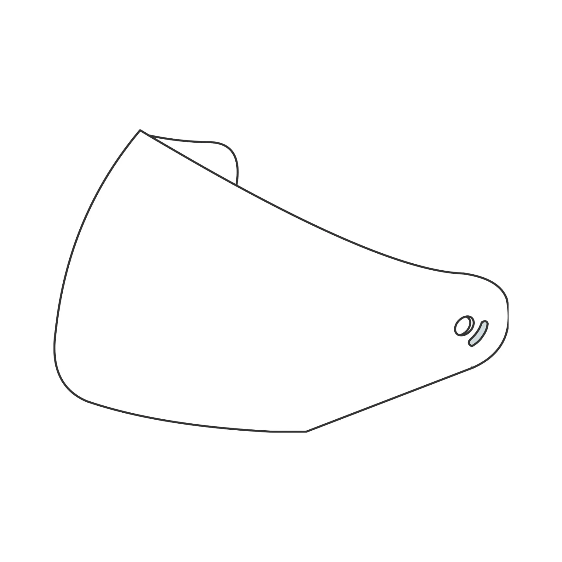 ÉCRAN EXTERNE TRANSPARENT avec STRUCTURE PINLOCK® - CASQUE HYPERLINK